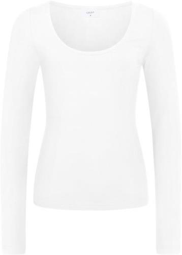 Grunt Grsherbrooke LS Tee Str XL/16Y - White Langærmede T-shirts hos M...