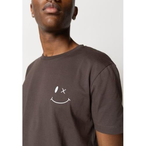 Clean Cut Copenhagen Patrick Organic Tee Mand Dark Brown Kortærmede T-...