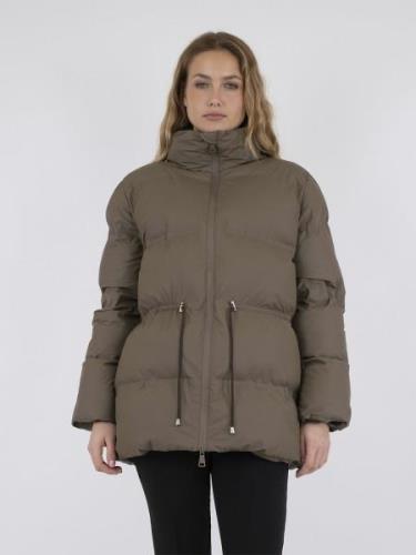 Neo Noir Mayra C Water Repellent Puffer Jacket Kvinde Dark Taupe Dunja...