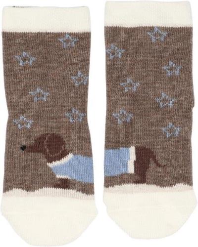 Melton Dachshund Socks Str 23/26 - Denver Melange Strømper Bomuld hos ...