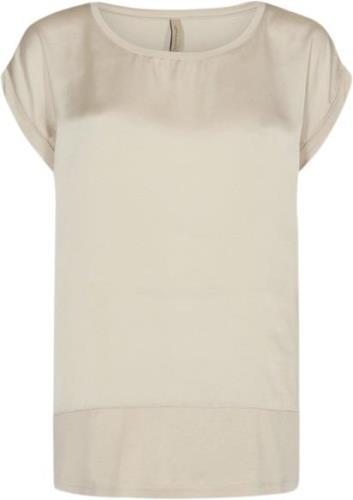 soyaconcept Scthilde 6 T-shirt Creme Kvinde 1620 Creme Kortærmede T-sh...