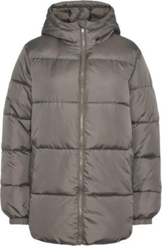 Pieces Pcmaddie Puffer Jacket Noos BC Kvinde Morel Dunjakker Str L - h...