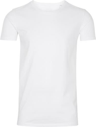 Lindbergh Mens Stretch Crew Neck tee S/S Mand Hvid Kortærmede T-shirts...