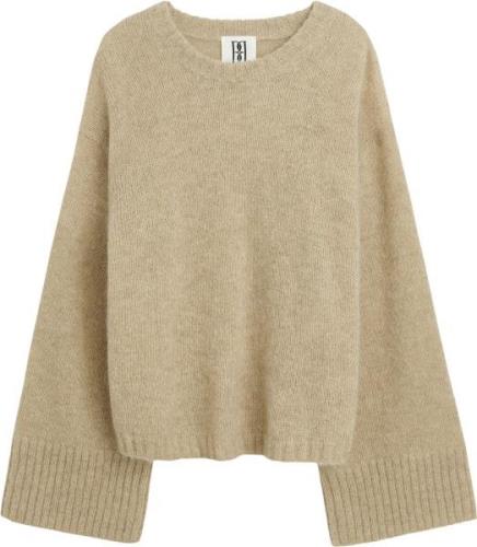 By Malene Birger Cierra Kvinde Twill Beige Sweaters Str L - Uld hos Ma...