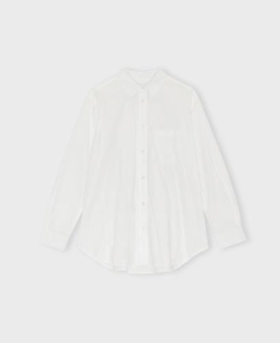 Moshi Moshi Mind Gaia Shirt Poplin Kvinde White Langærmede Skjorter St...