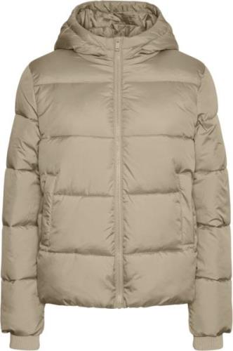 Pieces Pcbee NEW Short Puffer Jacket Noos Kvinde Sølv Overgangsjakker ...