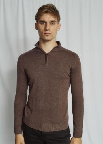 Bruun & Stengade BS Pelle Regular Fit Knitwear Mand Brown Sweaters Str...