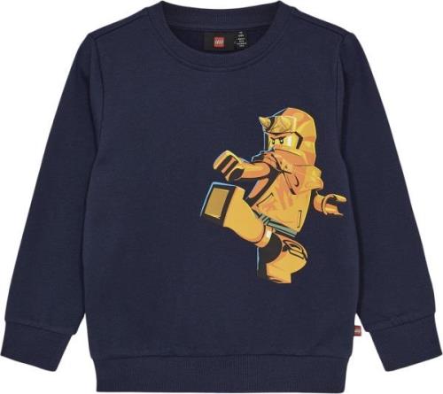 LEGO kidswear/LEGO børnetøj Lwscout 704 Sweatshirt Str 128 cm - Blå Sw...