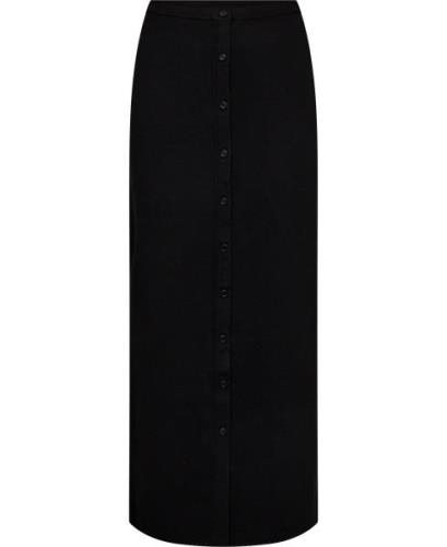 Filippa K Knitted Maxi Skirt Kvinde Black Maxi Nederdele Str L - hos M...