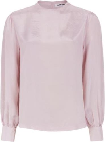 Soft Rebels Srnikki Highneck Blouse Kvinde Ballerina Langærmede Bluser...