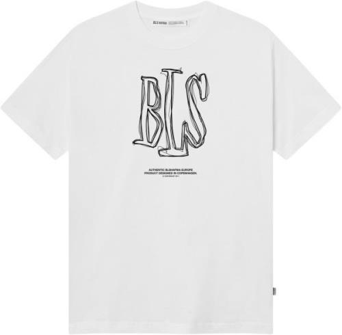 BLS Hafnia Handwritten Capital Tshirt Mand White Kortærmede T-shirts R...