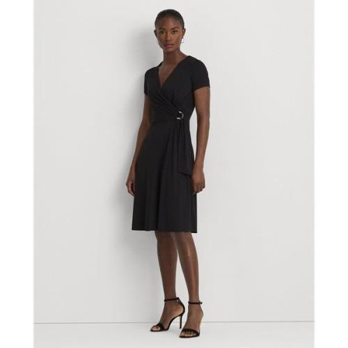 Lauren Ralph Lauren STR Matte Jerseydress Kvinde Sort Midi Kjoler Str ...