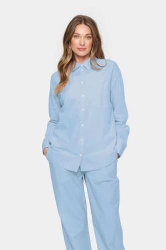 Saint Tropez Findresz Shirt Kvinde Soft Chambray Skjorter Str L - hos ...