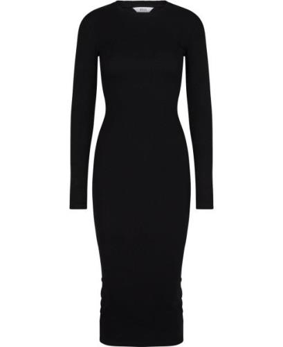 Envii Enally LS Dress 5314 Kvinde Black Midi Kjoler Str L - hos Magasi...