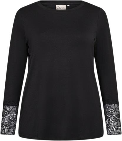 Wasabiconcept Curvy Wastella 24 T-shirt Sort Kvinde 9999 Black Kortærm...