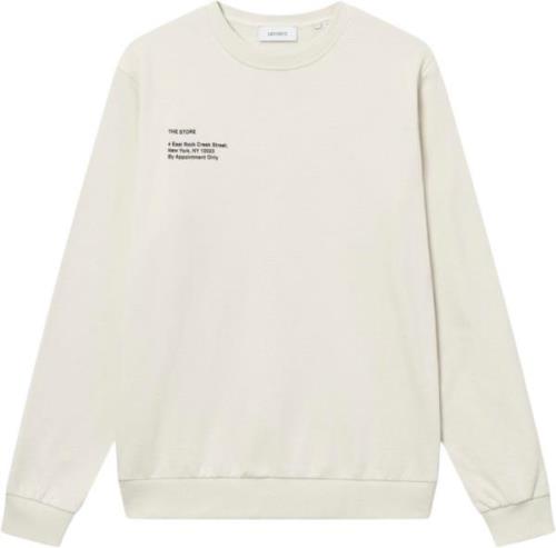 Les Deux Neighborhood Sweatshirt Mand Ivory/black Sweatshirts Str L - ...