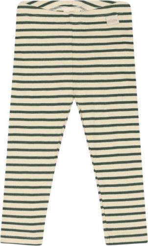 PETIT PIAO Legging Modal Striped Str 104 cm - Emerald Green/dar Leggin...