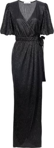 Ida Sjöstedt Dylan Dress Kvinde Black Shimmer Maxi Kjoler Str 40 - hos...