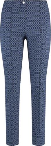 Gerry Weber Pant Leisure Cropped Kvinde Blue/black Small Graf. Jacq. B...