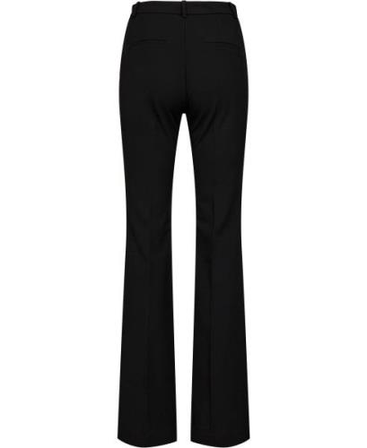 MANGO Highwaist Flared Trousers Kvinde Black Bukser Str 40 - hos Magas...