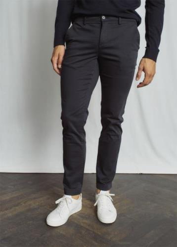 Bruun & Stengade BS Malik Regular Fit Chinos Mand Navy Chinos Str W31 ...