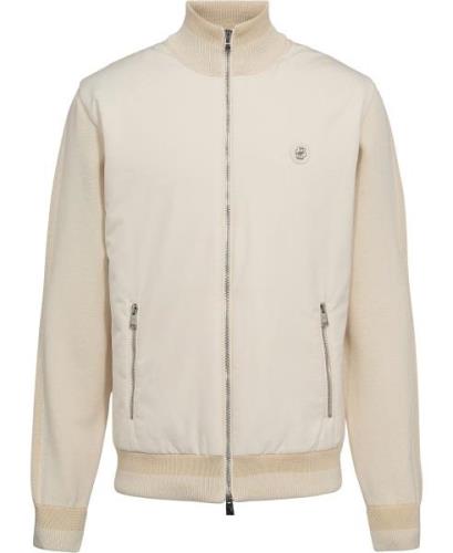 BOSS Cdarmando Mand Open White Sweaters Str L - hos Magasin