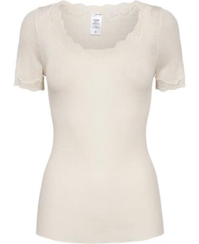 Calida Damen Top Kurzarm Kvinde Light Ivory Kortærmede T-shirts Str L ...