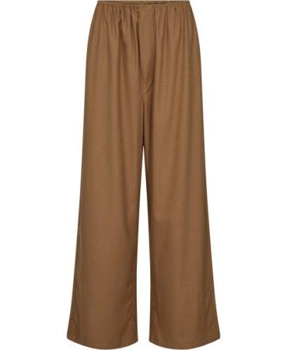 BASERANGE Stoa Pants Kvinde Bath Brown Bukser Med Brede Ben Str L - ho...