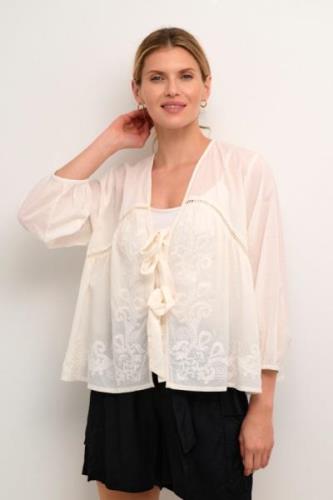 Culture Cuemmy Blouse Kvinde Spring Gardenia Langærmede Bluser Str L -...