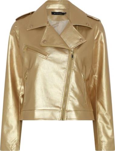 Micha Blazer_ Gold Fabric Kvinde Gold Overgangsjakker Str 40 - hos Mag...