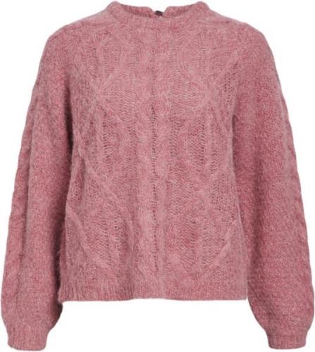 Object Objsmilla Knit RE L/S Pullover CC1 Kvinde Slate Rose/melange To...