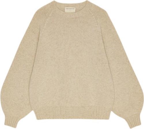 Moshi Moshi Mind Sienna Knit Wool Kvinde Oatmeal Melange Sweaters Str ...