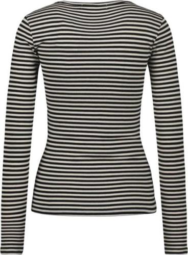 Sofie Schnoor Tshirt Long Sleeve Kvinde Black Striped Langærmede T-shi...