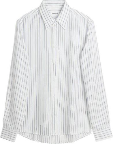 Soulland Rado Shirt Mand Navy Pinstripes Langærmede Skjorter Str S/M -...