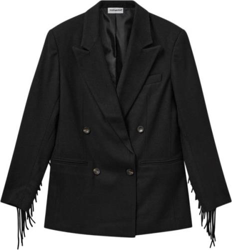 H2OFAGERHOLT Hendrix Blazer Kvinde Black Overgangsjakker Str L - Uld h...