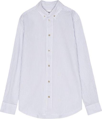 NN07 Colby Shirt 5973 Mand Sea Stripe Langærmede Skjorter Str L - hos ...