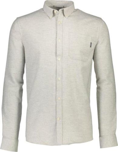 Lindbergh Brushed Twill Shirt L/S Mand Grå Langærmede Skjorter Str L -...