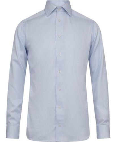 ETON Slim Fit Light Blue Signature Twill Shirt Mand Lyseblå Langærmede...