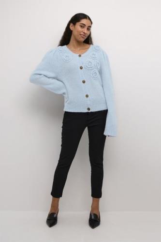 Culture Cuosa Cardigan Kvinde Cashmere Blue Melange Langærmede Bluser ...