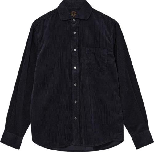 Mos Mosh Gallery Mmgalden Corduroy Shirt Mand Navy Langærmede Skjorter...