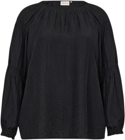 Wasabiconcept Curvy Wacaysa 7 Bluse Sort Kvinde 9999 Black Langærmede ...