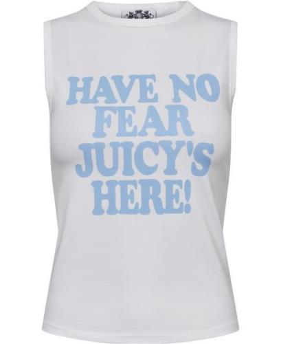 Juicy Couture Have NO Fear Tank Kvinde White Toppe Str L - hos Magasin