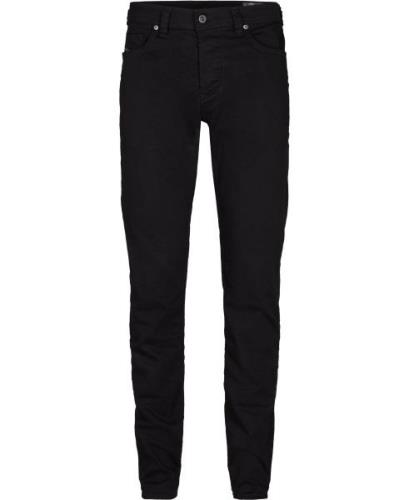 Diesel Larkeebeex L. 34 Trousers Mand Sort Jeans Tapered Fit Str 33/34...