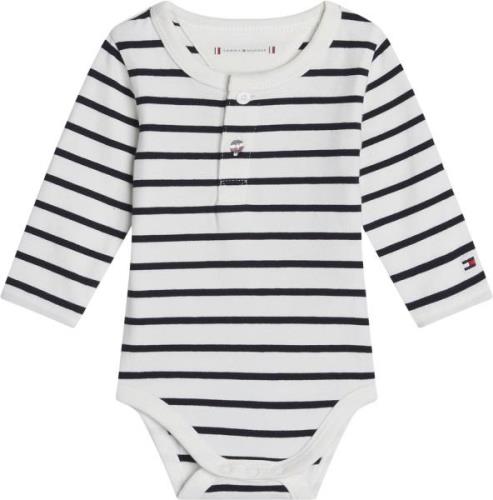 Tommy Hilfiger Nautical Stripe BOY Body LS Str 92 - Desert Sky Bukser ...