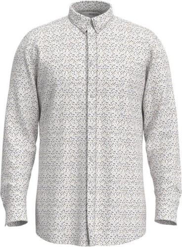 Selected Homme Slhslimethan Shirt LS AOP Noos Mand Bright White/multi ...