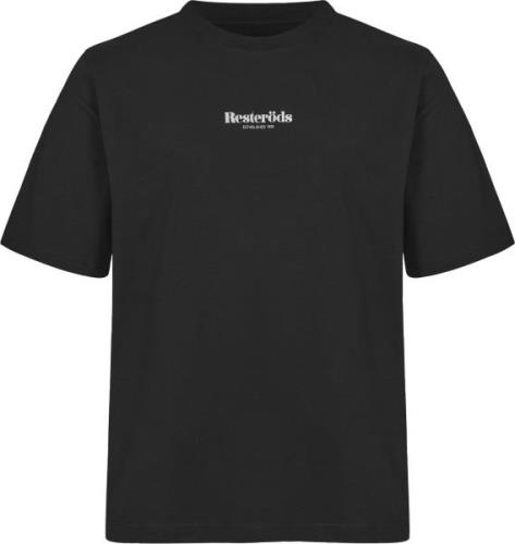 Resteröds Logo MID Sleeve TEE Gots Mand Sort Kortærmede T-shirts Str L...