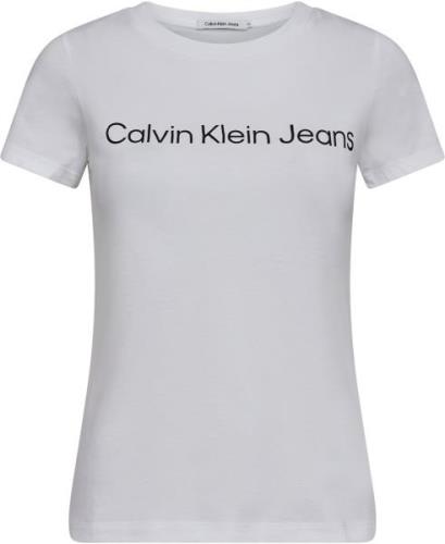 Calvin Klein Slim fit Tshirt With Logo Kvinde Yaf Kortærmede T-shirts ...