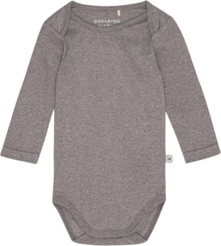 GoBabyGo Hazel Body Langærmet Plantefarvet Str 18m (86cm) - Ash Langær...