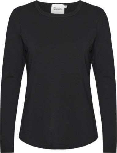 My Essential Wardrobe 18 THE Modal Blouse Kvinde Black Sweaters Casual...