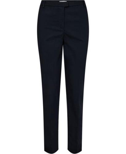 MANGO Cropped Slimfit Trousers Kvinde Navy Bukser Str 46 - hos Magasin